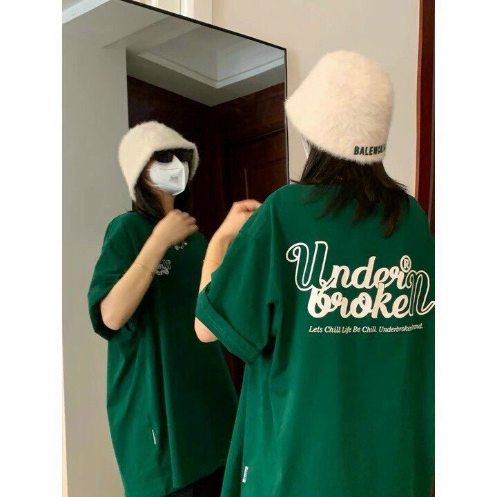 Áo thun unisex nam nữ form rộng tay lỡ - under broken