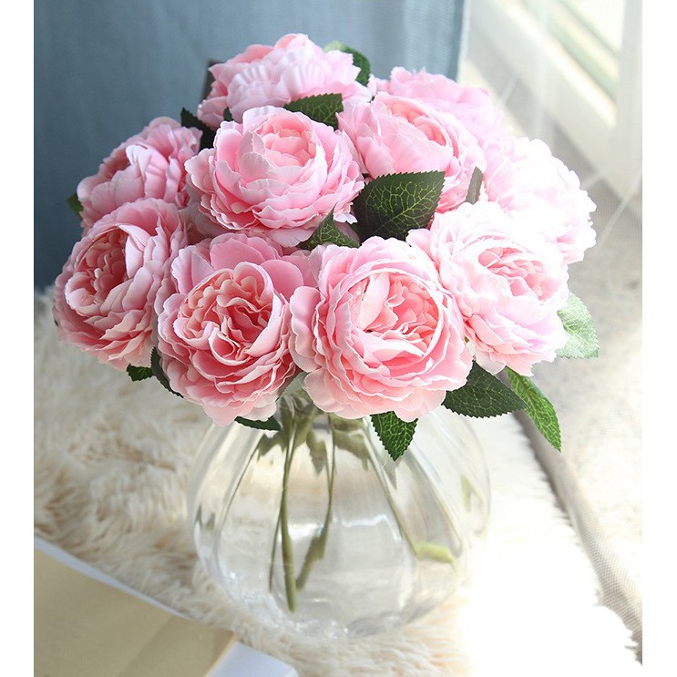 HOA GIẢ TRANG TRÍ ĐỂ BÀN] - HOA HỒNG MẪU ĐƠN NHIỀU MÀU | Shopee Việt Nam