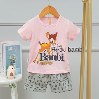Bộ cộc xuất hàn bé gái size đại, bộ cộc chui đầu bé gái công chúa, elsa, gấu dâu hình dễ thương, bộ cotton chất mát