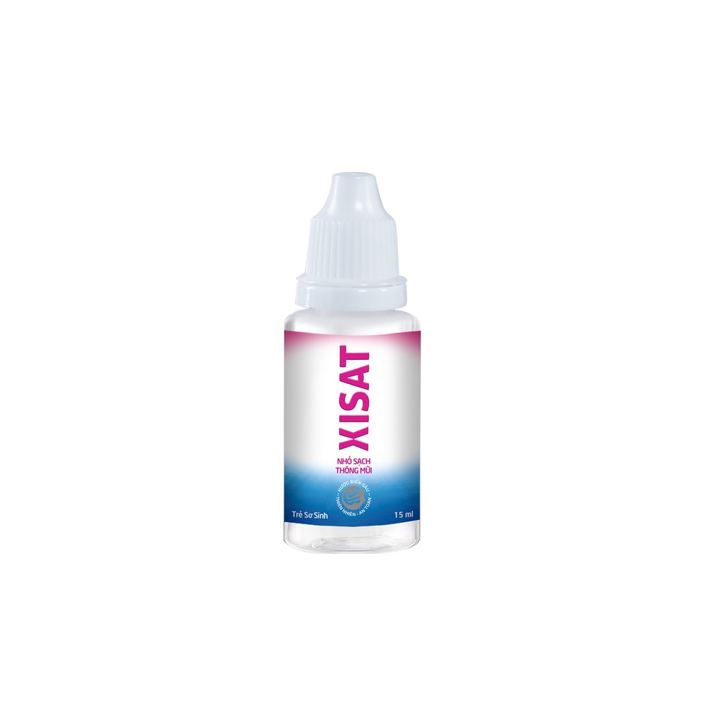 Nhỏ mũi nước biển sâu XISAT BABY 15ml vệ sinh mũi hàng ngày cho bé, tinh dầu khuynh diệp dễ chịu - T302203002