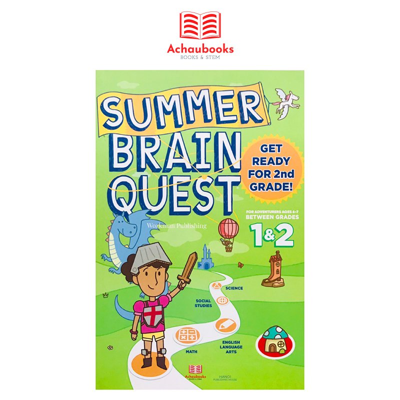 Sách - summer brain quest grade 1&2 ( 6 - 7 tuổi )
