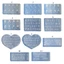 BTF Mini Chữ Số 3D Móng Tay Nghệ Thuật Trang Trí UV Pha Lê Epoxy Khuôn Đồ Trang Trí Móng Tay Khuôn Silicon DIY Trang Sức Khuôn