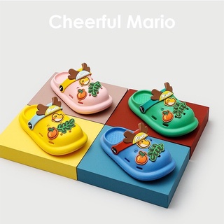 Dép cho bé Cheerful Mario - dép sục cross có quai chất liệu nhựa eva cho bé trai bé gái ( kèm video ảnh thật)