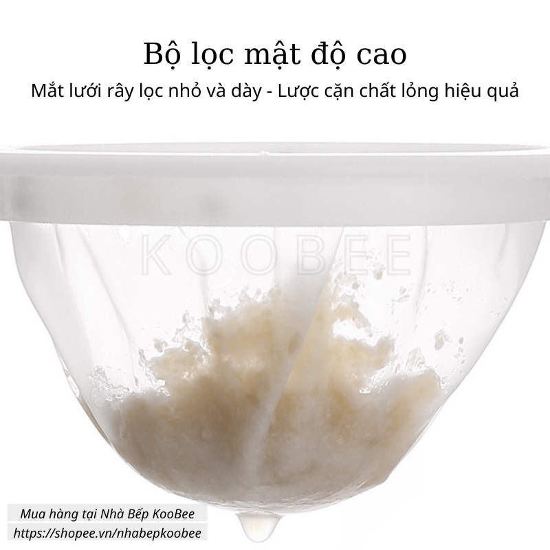 Túi Vải Lọc Sữa Hạt Siêu Mịn KOOBEE – Rây Lọc Sữa Đậu Nành, Bã Hạt, Rau Củ, Tái Sử Dụng, An Toàn Thực Phẩm (NB21)