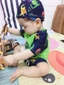 Bộ bơi khủng long kèm mũ hàng quảng châu