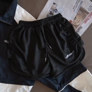 Quần short thêu lưng cao thể thao dành cho nữ Quần Cotton cỡ lớn giải trí mới