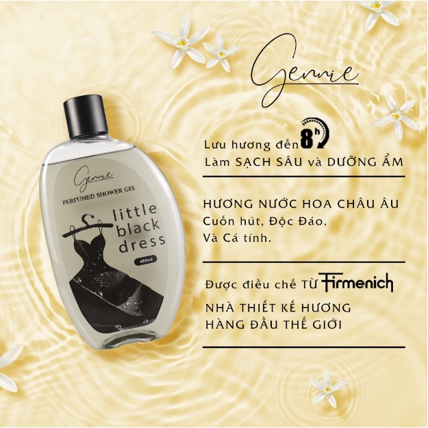 Ảnh Sữa tắm nước hoa Nữ Gennie Little Black Dress 450ml 2