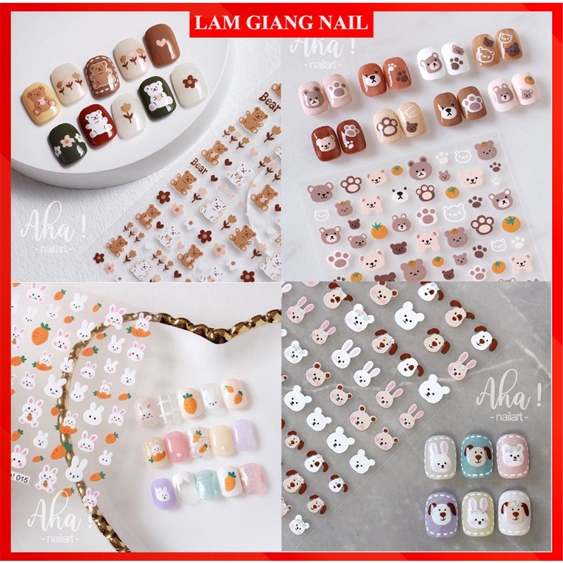 Sticker aha, JO, sticker phong cách hàn Quốc