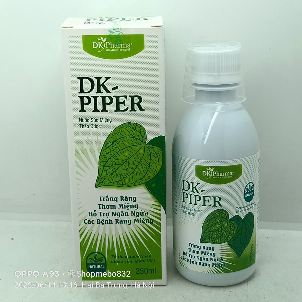 Nước súc miệng thảo dược DK Piper chai 250ml | Shopee Việt Nam