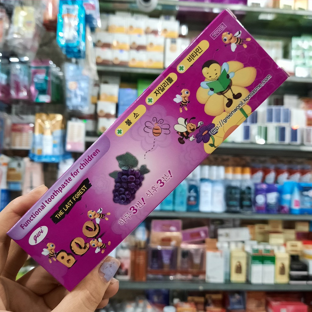 Kem đánh răng trẻ em Bee - Hàn Quốc Hương Nho 90g | Shopee Việt Nam