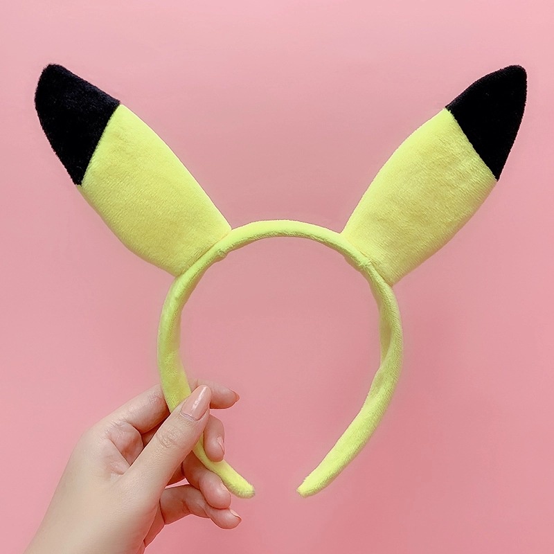 Sq3 Pokémon Thám Tử Pikachu Mũ Đội Đầu Mũ Trẻ Em Băng Đô Quấn Tóc Phụ Kiện Tóc Sinh Nhật Trang Trí Tiệc Pho