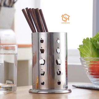 Ống Đựng Muỗng Đũa Inox, Ống Đũa Inox Tròn Cam Homeware