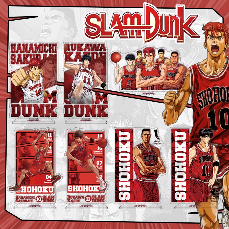 Mô hình standee Slam Dunk Cao thủ bóng rổ mica acrylic anime chibi ...