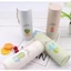 Bình Giữ Nhiệt Thủy Tinh Bọc Nhựa Lúa Mạch 450ml Họa Tiết Xương Rồng, Chống Va Đập,