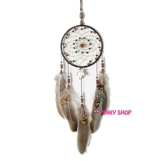 Dreamcatcher treo tường handmade, vòng bắt giấc mơ tua rua lông vũ treo trang trí độc đáo Pinky Shop mã DRD46