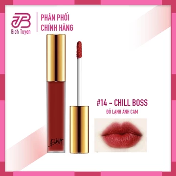 Màu 14 Son Bbia Last Velvet Lip Tint #14 Chill Boss - Son BBIA LAST VELVET LIP TINT VER 3 màu 14 màu 14 Đỏ Lạnh Ánh Cam