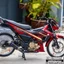 Tem rời cao cấp dán xe Satria F150 màu đỏ. Decal không bay màu bong tróc