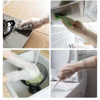 Găng tay cao su hình hươu loại dài, găng tay rửa bát rửa chén con hươu, găng hươu dài