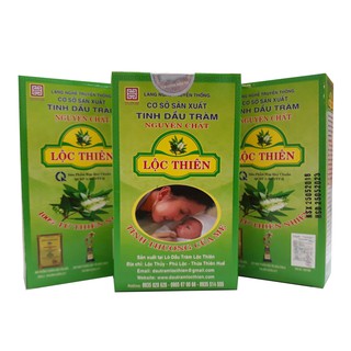 [CHÍNH HÃNG] Combo 3 chai Dầu Tràm Lộc Thiên 80ml và 2 chai 50ml, tặng kèm 1 chai tinh dầu sả 10ml