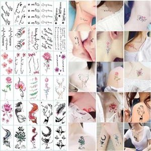 Tấm sticker dán hình xăm tạm thời họa tiết hoạt hình 3d chống thấm nước cho nam và nữ