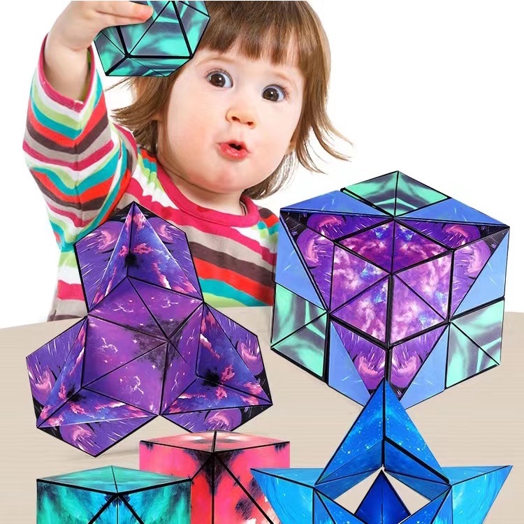 Khối Rubik 3D Có Từ Tính Thiết Kế Hình Học Sáng Tạo
