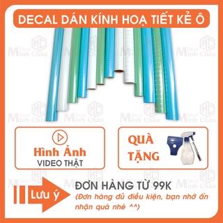Giấy decal dán kính kẻ ô Minh Châu cửa sổ văn phòng giá rẻ