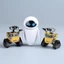 Walle Mini Eve Robot Di Chuyển Được Nhân Vật Hành Động Đồ Chơi Cho Trẻ Em2 Phong Cách Đồ Chơi