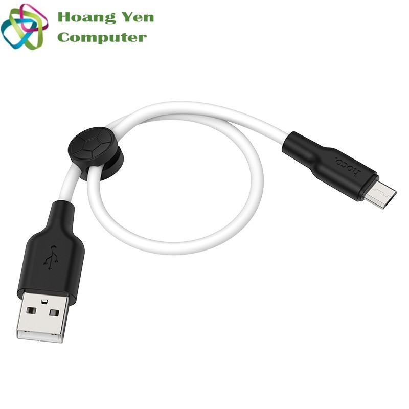 [25CM] Cáp Sạc MICRO USB Hoco X21 Plus Dài 25CM Dây Silicon Mềm Dẻo Chống Cháy - BH 6 Tháng - Hoàng Yến Computer