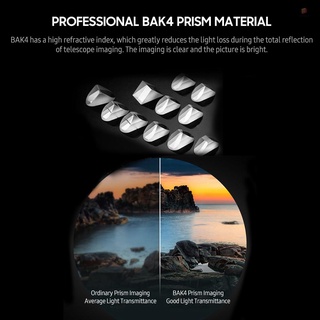Ống Nhòm 80x80 BAK4 Chống Thấm Nước Có La Bàn Và Dây Đeo Tiện Dụng
