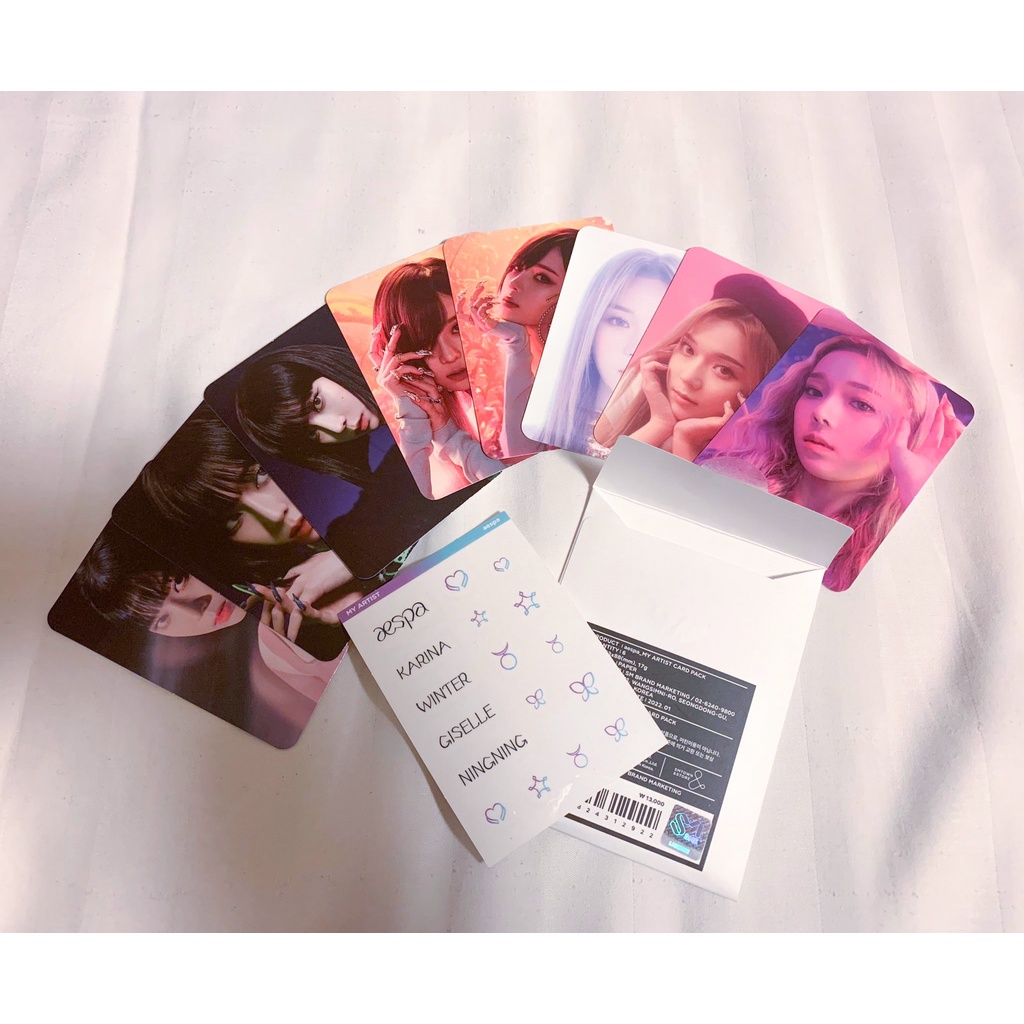 Ảnh photocard official Aespa My artist pack SMstore Savage Next