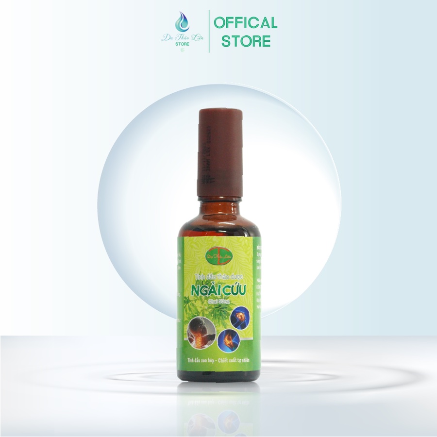 Ảnh Tinh Dầu Ngải Cứu Dạ Thảo Liên 50ml, 100% Natural Herbal Wormwood Essential Oil 50ml 2