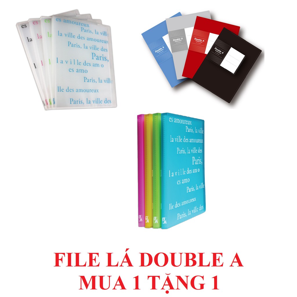 [Mua 1 tặng 1] File 20 lá Double A | Shopee Việt Nam