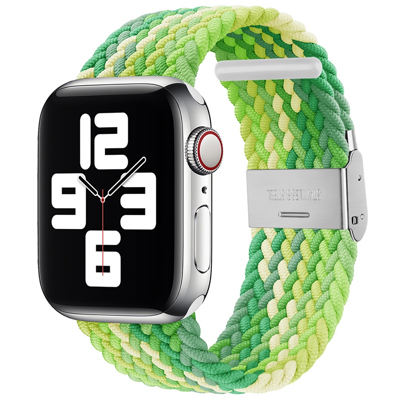 Dây Đeo Sợi Nylon Cho Đồng Hồ Thông Minh Apple Watch Series SE  38Mm 40Mm 42Mm 44mm 41Mm 45Mm