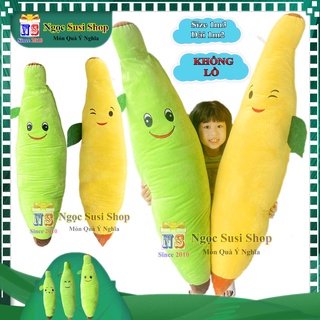 [SIÊU MỊN] GẤU BÔNG GỐI ÔM TRÁI CHUỐI KHỔNG LỒ 1M3 DÀI 1M2 [ GIÁ SỐC]