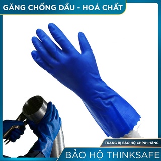 [GIÁ SỈ + HỎA TỐC] Găng tay chống dầu chịu lạnh, Găng tay bắt ong xanh dương bởi OKAMAS