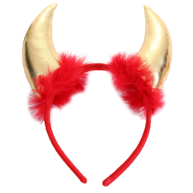 PCF * Devil Horn Shape Headband Carnival Make-up Cosplay Hairband cho bữa tiệc Halloween