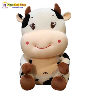GẤU BÔNG BÒ SỮA NGỒI SIÊU MỀM MỊN SIÊU CƯNG SIZE 60CM
