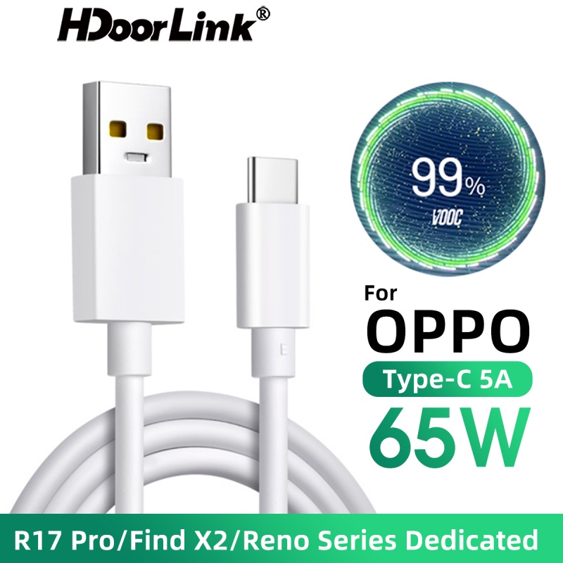 Ảnh Dây cáp sạc nhanh HDOORLINK 65W cổng USB C 6.5A Type C dành cho Oppo 1