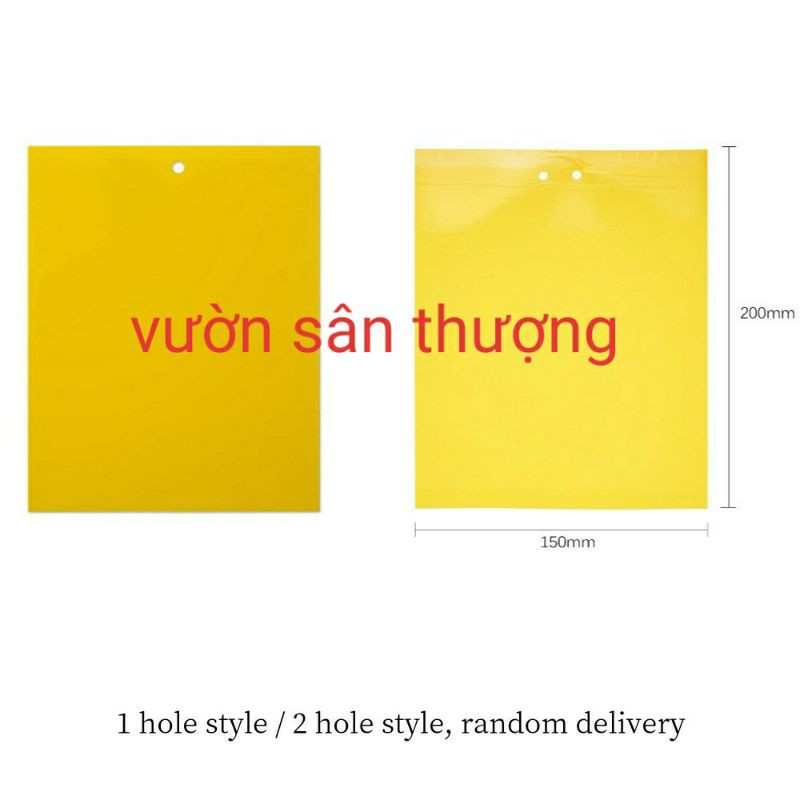 [Kèm Dây Treo] 1 Miếng Bẫy Dính Ru.ồi Vàng 15x20cm, Và Một số Loài Cô.n Trù.ng Gây H.ại Bằng Biện Pháp Cơ Học, A.n Toàn