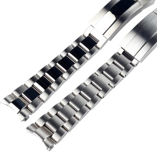 Vòng đeo tay dây đeo đồng hồ bằng thép không gỉ bạc 20mm 21mm