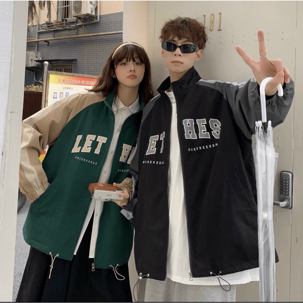 Áo khoác dù 2 lớp dài rộng y hình thời trang y hình LET HES siêu đẹp dành cho các bạn trẻ HIYU STORE