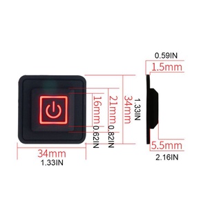 Charmantcc1 3 7-12V Công tắc điều khiển nhiệt độ chống nước cho quần áo sưởi ấm bằng điện