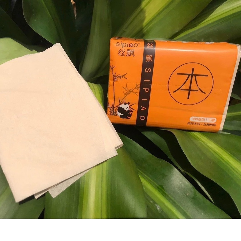 giấy rút ăn -1 gói 300 tờ siêu dai - Gấu Trúc Sipiao