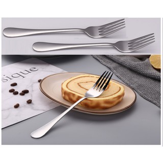 Inox 304 Bộ 5 Nĩa (Dĩa) 4 Răng Đẹp Sang Như Hình Dùng Cho Nhà Hàng Buffet Cơm Sườn BBQ Bit Tết