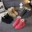 Thời trang mùa đông ấm áp dành cho nữ Faux Suede Lông lót ren đến mắt cá chân