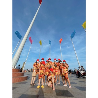 Đồ nhóm bạn thân, đồng phục đi chơi biển, đồng phục nhóm đi chơi mẫu dừa cam