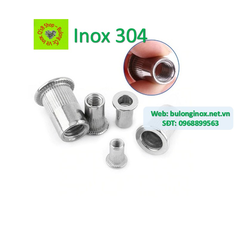 Ecu rút inox size M4- M10, Tán rút inox inox 304 | Shopee Việt Nam