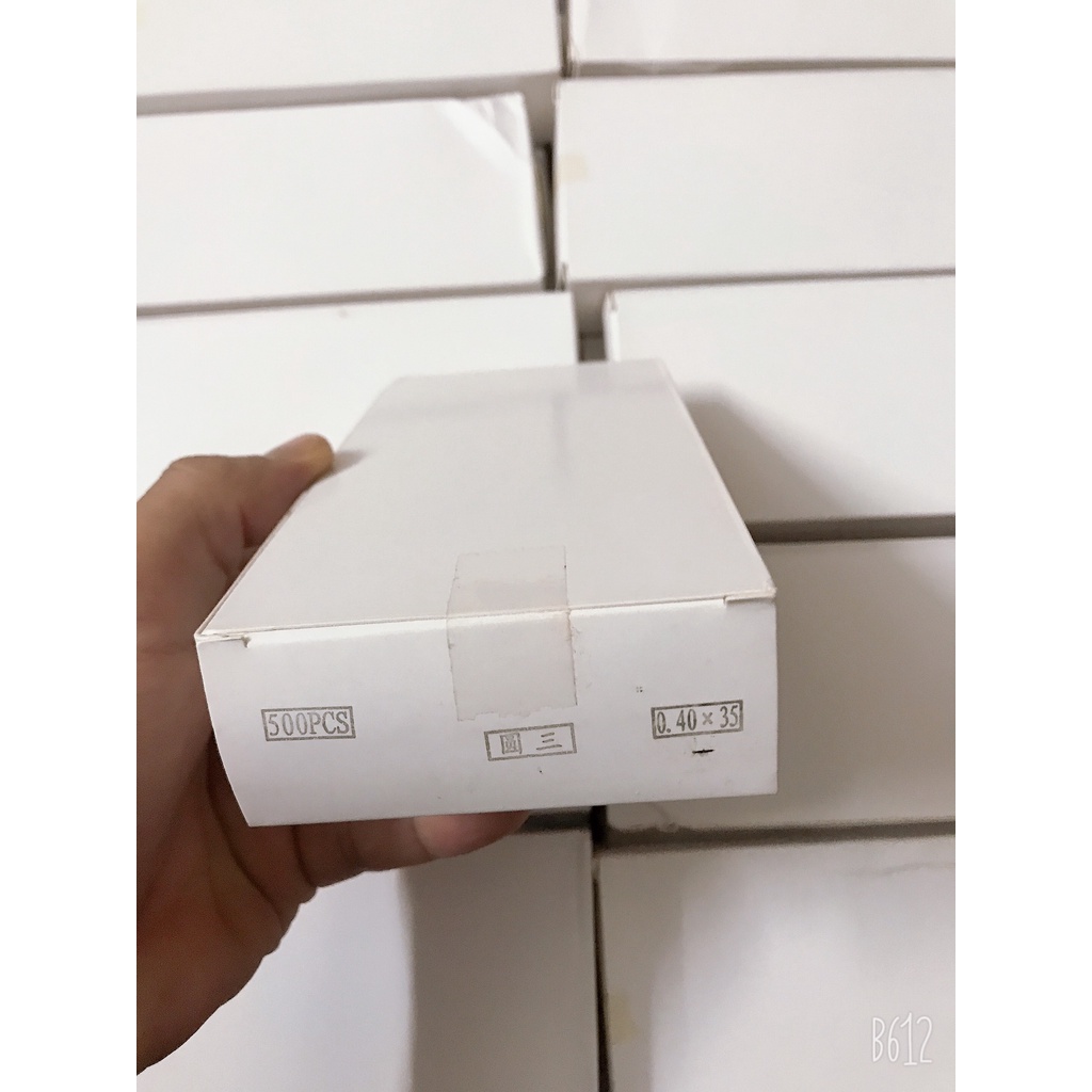 50-100 Kim Ngắn, Kim Phun Xăm Thần thánh, Máy Phổ Thông, Máy Nhựa Không Cần Cắt - Xanh Dương, Xanh Lá 0.35 - 0.4