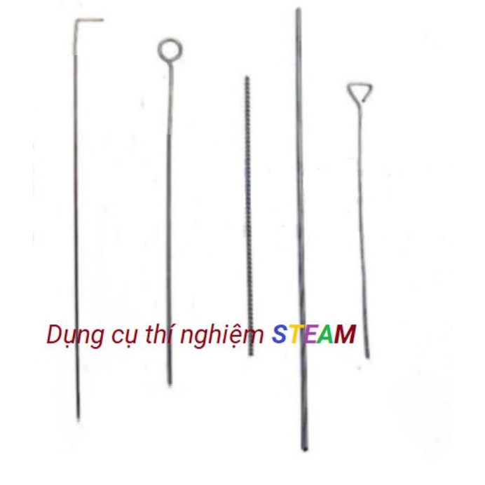 Đầu que cấy vi sinh tròn, móc, thẳng, tam giác inox chịu nhiệt, khuyên ...