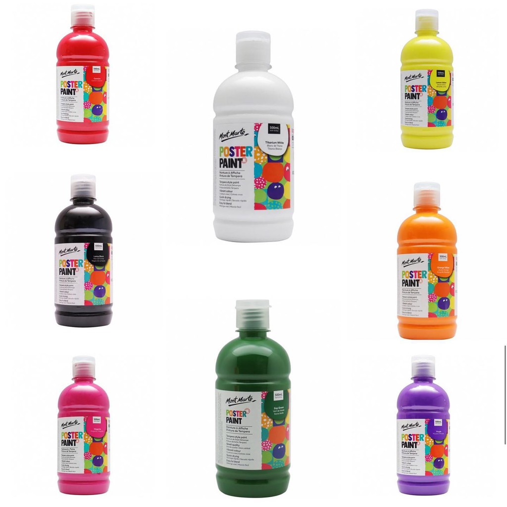 Màu Poster Paint Mont Marte 500ml (Chính Hãng) | Shopee Việt Nam